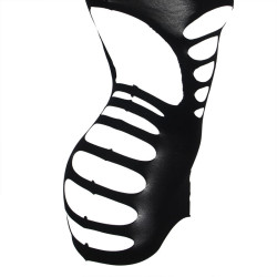 Subblime - 952266 Robe Résille Élastique Manches Longues Noir Taille Unique